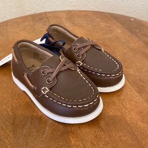 LEATHER BOAT SHOE - JANIE AND JACK